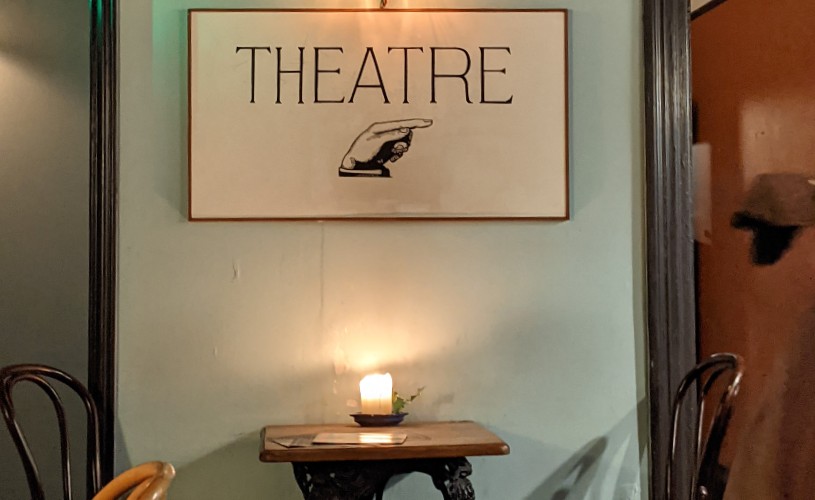 A sign to The Wardrobe Theatre